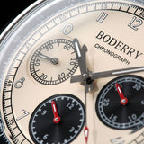 Boderry Watch Co. ASYMMETRY - Mechanical Chronograph with Domed Sapphire Crystal | Khaki, view 6