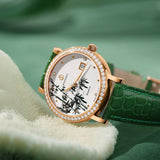 Boderry Watch Co. FLOWER - Swiss Quartz Movement Watch| Rose Gold & Bamboo, view 3