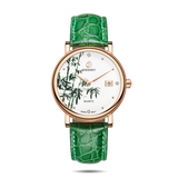 Boderry Watch Co. FLOWER - Swiss Quartz Movement Watch| Rose Gold & Bamboo, view 4