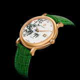 Boderry Watch Co. FLOWER - Swiss Quartz Movement Watch| Rose Gold & Bamboo, view 6