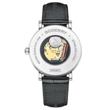 Boderry Watch Co. CLASSIC 40MM - Swiss Quartz Movement Watch | Silver & Grey Dial, view 3