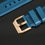 Boderry Watch Co. SeaBlue FKM Rubber Strap | Suitable for all watches with 20mm lug width, view 3