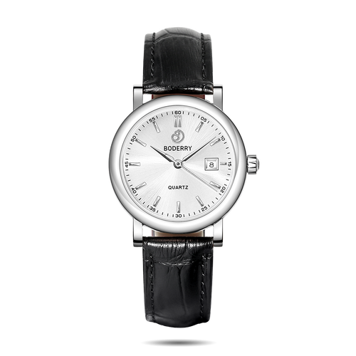 Boderry Watch Co. CLASSIC 32MM - Swiss Quartz Movement Watch | Silver & White
