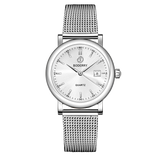 Boderry Watch Co. CLASSIC 32MM - Swiss Quartz Movement Watch | Silver & White, view 2