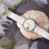 Boderry Watch Co. FLOWER - Swiss Quartz Movement Watch | Silver & Chrysanth, view 3