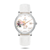 Boderry Watch Co. FLOWER - Swiss Quartz Movement Watch | Silver & Chrysanth, view 5