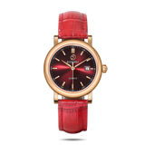 Boderry Watch Co. CLASSIC 32MM - Swiss Quartz Movement Watch | Rose Gold & Claret, view 2