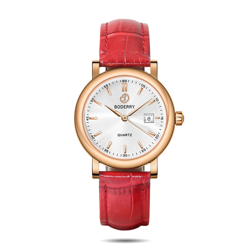 Boderry Watch Co. CLASSIC 32MM - Swiss Quartz Movement Watch | Rose Gold & White