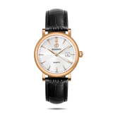 Boderry Watch Co. CLASSIC 36MM - Swiss Quartz Movement Watch | Rose Gold & White, view 2