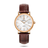 Boderry Watch Co. CLASSIC 36MM - Swiss Quartz Movement Watch | Rose Gold & White, view 3