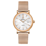 Boderry Watch Co. CLASSIC 36MM - Swiss Quartz Movement Watch | Rose Gold & White, view 4