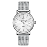 Boderry Watch Co. CLASSIC 36MM - Swiss Quartz Movement Watch | Silver & White, view 2