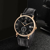 Boderry Watch Co. ELEGANT II - Swiss Quartz Movement Watch | Rose Gold & Black Dial, view 4