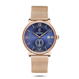 Boderry Watch Co. ELEGANT II - Swiss Quartz Movement Watch | Rose Gold & Mesh Strap, view 2