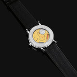 Boderry Watch Co. ELEGANT II - Swiss Quartz Movement Watch | Silver & White Dial, view 3