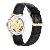 Boderry Watch Co. ELEGANT II - Swiss Quartz Movement Watch | Rose Gold Case & White Dial, view 6