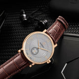 Boderry Watch Co. ELEGANT II - Swiss Quartz Movement Watch | Rose Gold Case & Grey Dial, view 5