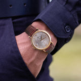 Boderry Watch Co. ELEGANT - Swiss Quartz Movement Watch | Rose Gold & Grey Dial, view 4
