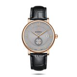 Boderry Watch Co. ELEGANT - Swiss Quartz Movement Watch | Rose Gold & Grey Dial, view 6