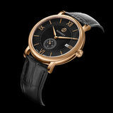 Boderry Watch Co. ELEGANT - Swiss Quartz Movement Watch | Rose Gold & Black Dial, view 2