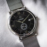 Boderry Watch Co. ELEGANT - Swiss Quartz Movement Watch | Black Dial, view 4