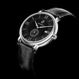 Boderry Watch Co. ELEGANT - Swiss Quartz Movement Watch | Silver & Black Dial, view 2