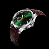 Boderry Watch Co. ELITE - Micro-rotor Automatic Watch | Silver Case & Green Dial, view 5