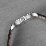 Boderry Watch Co. ELITE - Micro-rotor Automatic Watch | Silver Case & Black Dial, view 6