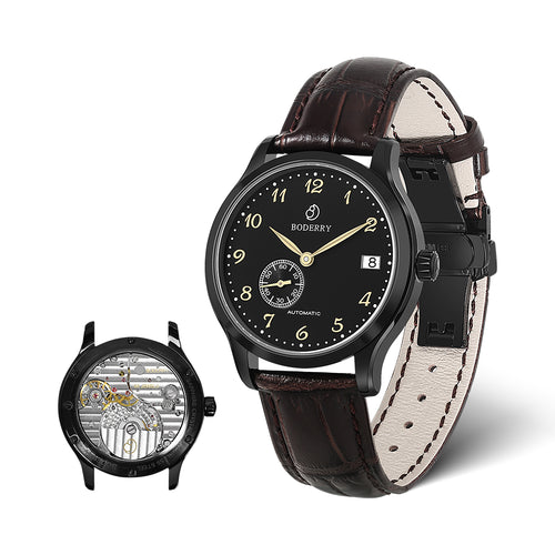 Boderry Watch Co. ELITE - Micro-rotor Automatic Watch | Black-2