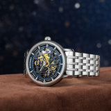 Boderry Watch Co. ELITE II - Engraved Micro-rotor Watch | Blue, view 3