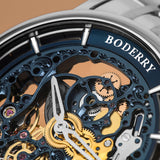 Boderry Watch Co. ELITE II - Engraved Micro-rotor Watch | Blue, view 5