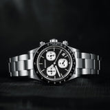 Boderry Watch Co. GOLDACE - 100M WR Titanium Mecha-Quartz Chronograph Watch | Black, view 4