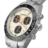Boderry Watch Co. GOLDACE - 100M WR Titanium Mecha-Quartz Chronograph Watch | Cream, view 5