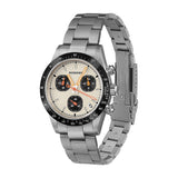 Boderry Watch Co. GOLDACE - 100M WR Titanium Mecha-Quartz Chronograph Watch | Cream, view 6