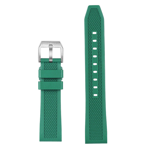 Boderry Watch Co. Green FKM Rubber Strap | Suitable for all watches with 20mm lug width
