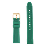 Boderry Watch Co. Green FKM Rubber Strap | Suitable for all watches with 20mm lug width, view 2