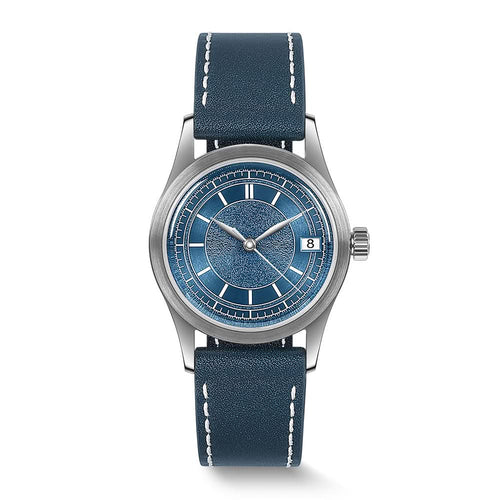 Boderry Watch Co. HOU - 80-Hour Power Reserve Vintage Automatic Watch | Blue