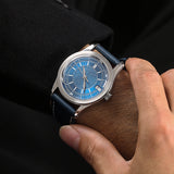 Boderry Watch Co. HOU - 80-Hour Power Reserve Vintage Automatic Watch | Blue, view 2
