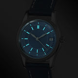 Boderry Watch Co. HOU - 80-Hour Power Reserve Vintage Automatic Watch | Blue, view 3