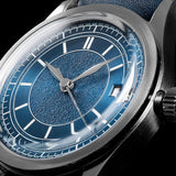 Boderry Watch Co. HOU - 80-Hour Power Reserve Vintage Automatic Watch | Blue, view 4