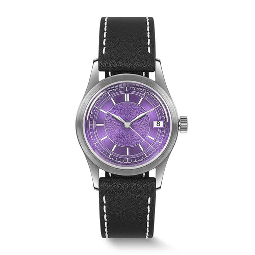 Boderry Watch Co. HOU - 80-Hour Power Reserve Vintage Automatic Watch | Purple
