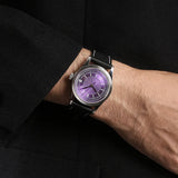 Boderry Watch Co. HOU - 80-Hour Power Reserve Vintage Automatic Watch | Purple, view 2