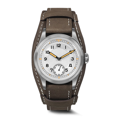 Boderry Watch Co. HOU H1 - Vintage Field Watch Automatic | White · Ivory