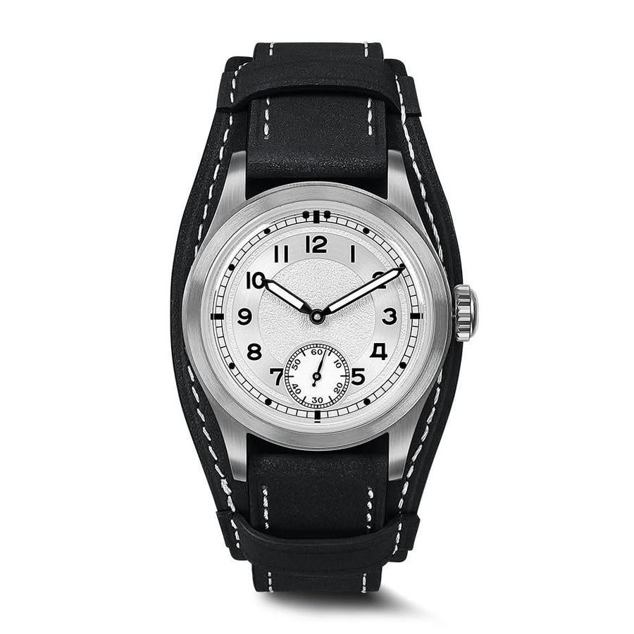 Boderry Watch Co. HOU H1 - Vintage Field Watch Automatic | White