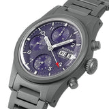 Boderry Watch Co. LANDMASTER Chronograph – Titanium Automatic Tritium Field Watch | Purple-bracelet, view 4