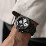 Boderry Watch Co. LANDMASTER Chronograph – Titanium Automatic Tritium Field Watch | Reverse Panda-bracelet, view 3