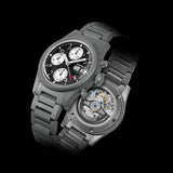 Boderry Watch Co. LANDMASTER Chronograph – Titanium Automatic Tritium Field Watch | Reverse Panda-bracelet, view 4