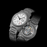 Boderry Watch Co. LANDMASTER Chronograph – Titanium Automatic Tritium Field Watch | White-bracelet, view 2