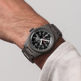 Boderry Watch Co. LANDMASTER GMT – Titanium Automatic Tritium Field Watch | Black-bracelet, view 4