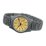 Boderry Watch Co. LANDMASTER GMT – Titanium Automatic Tritium Field Watch | Yellow-bracelet, view 5